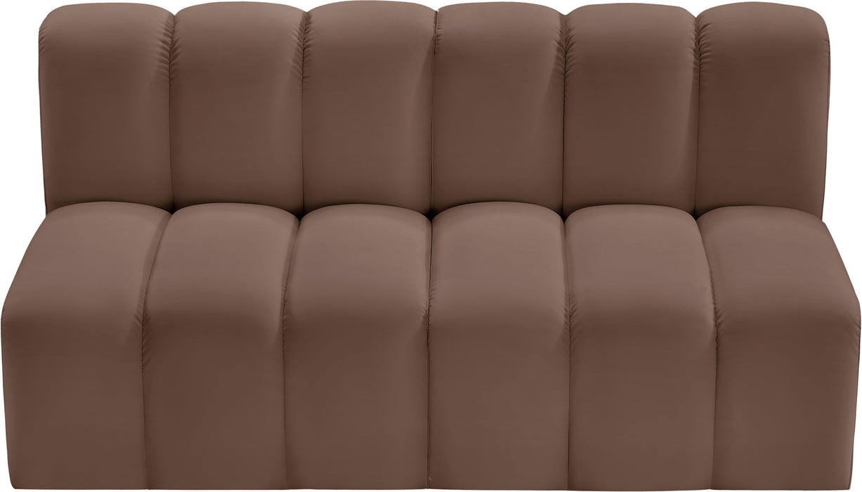 Arc - Faux Leather 2 Seats Modular Sofa - Simple Home Plus