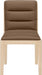 Ellis - Vegan Leather Upholstered Dining Chair (Set of 2) - Natural Base - Simple Home Plus