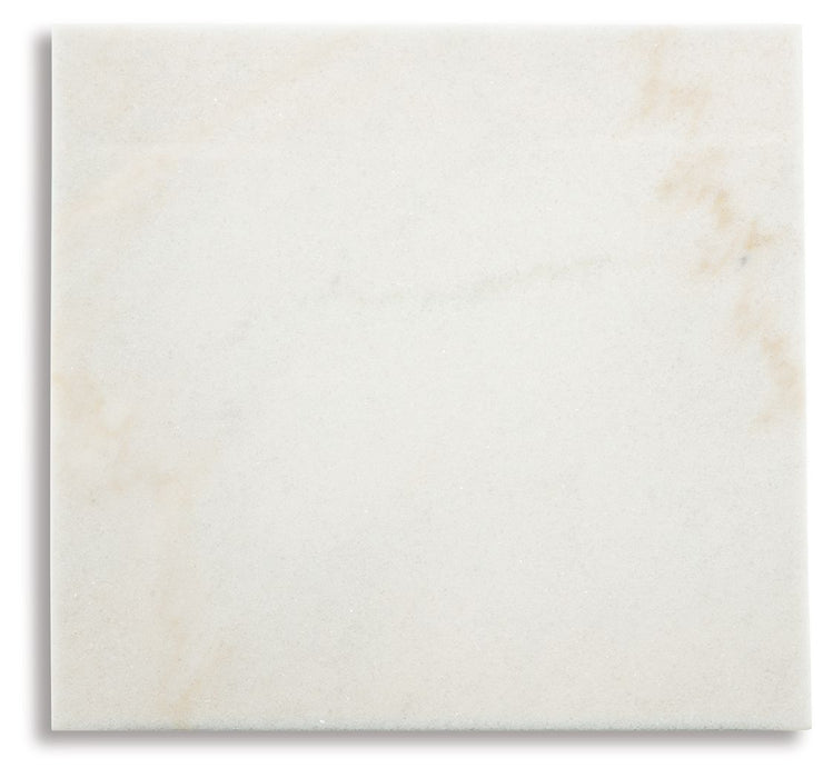 Fostead - White / Espresso - Square End Table - Simple Home Plus