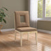 Gwendolyn - Faux Leather Dining Side Chair With Natural Frame (Set of 2) - Simple Home Plus