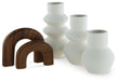 Carterworth - White / Brown - Accessory Set (Set of 5) - Simple Home Plus