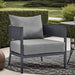 Menorca - Aluminum Outdoor Chair - Dark Gray - Simple Home Plus