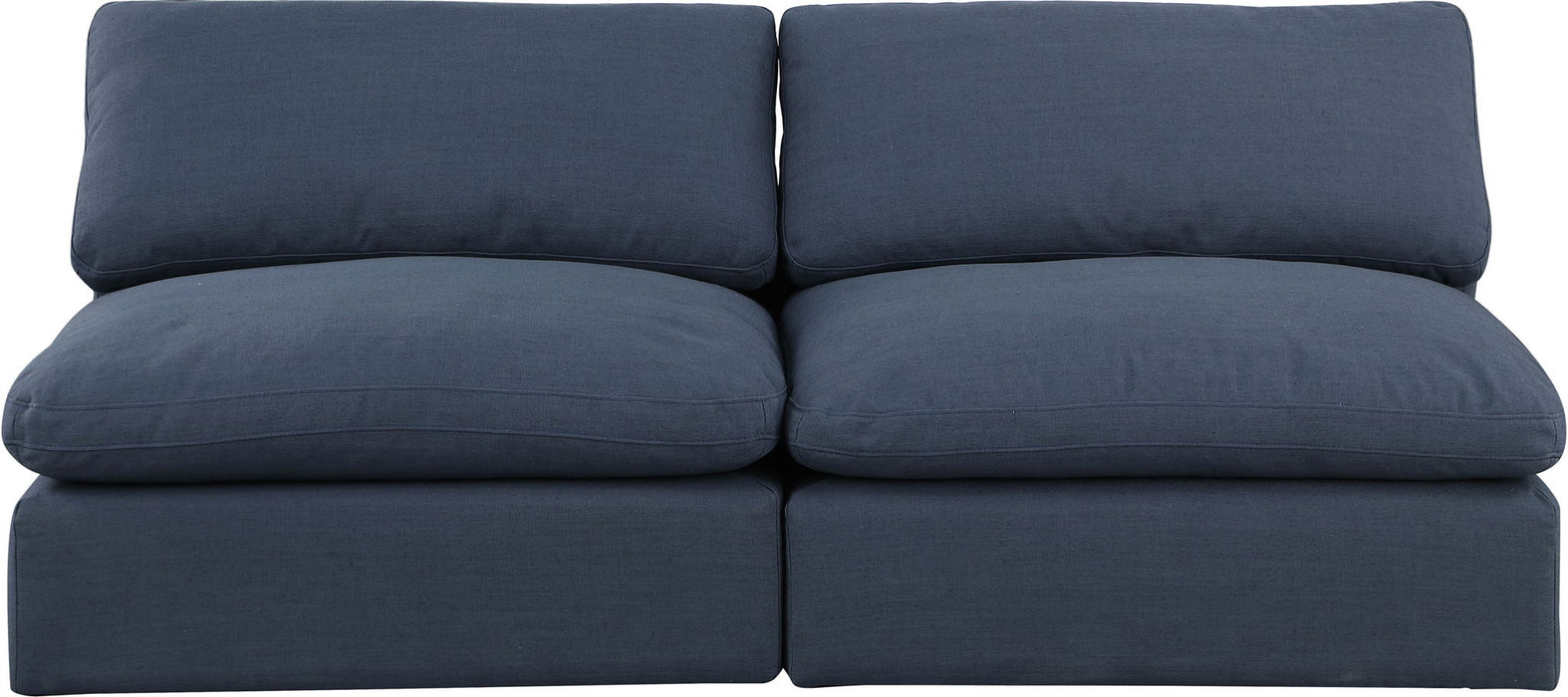 Comfy - Linen Modular Armless Sofa 2 Seats - Simple Home Plus
