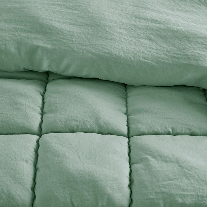 Dream Puff - Down Alternative Comforter Set - Sage - Simple Home Plus