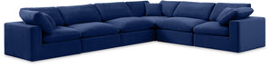 Comfy - 6 Piece Velvet Modular Corner Sectional - Simple Home Plus