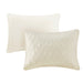Quebec - King Fitted Bedspread (Set of 3) - Cream - Simple Home Plus