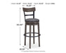 Caitbrook - Gray - Tall UPH Swivel Barstool - Simple Home Plus
