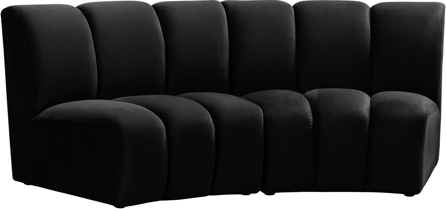 Infinity - 2 Piece Velvet Modular Sectional - Simple Home Plus