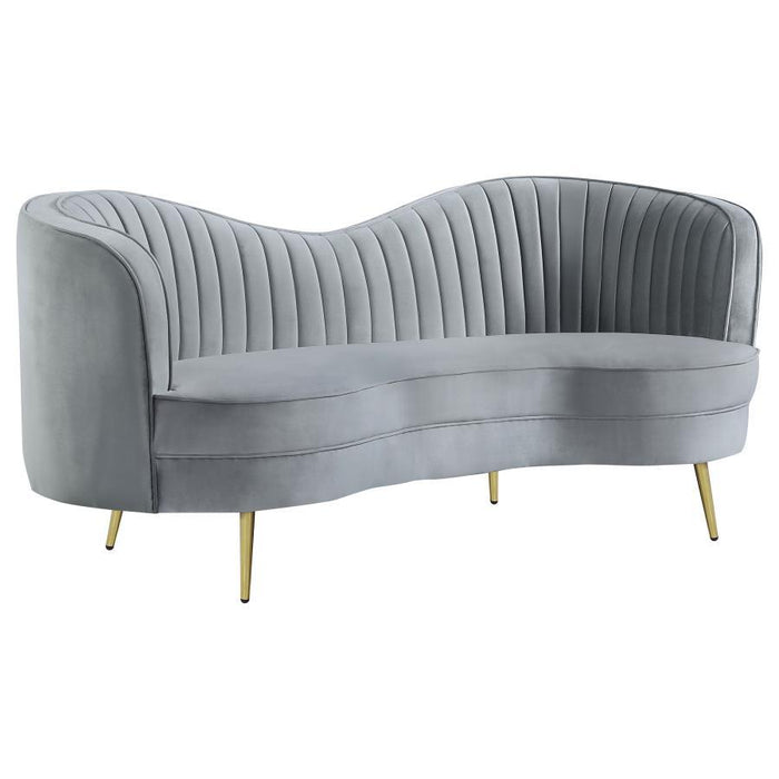 Sophia - Upholstered Channel Tufted Loveseat - Simple Home Plus