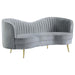 Sophia - Upholstered Channel Tufted Loveseat - Simple Home Plus