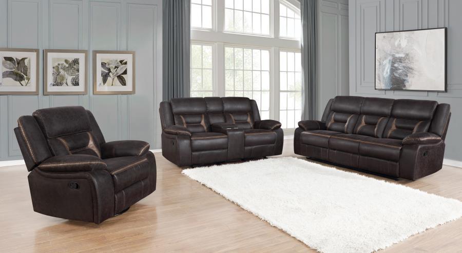 Greer - Upholstered Reclining Sofa Set - Simple Home Plus