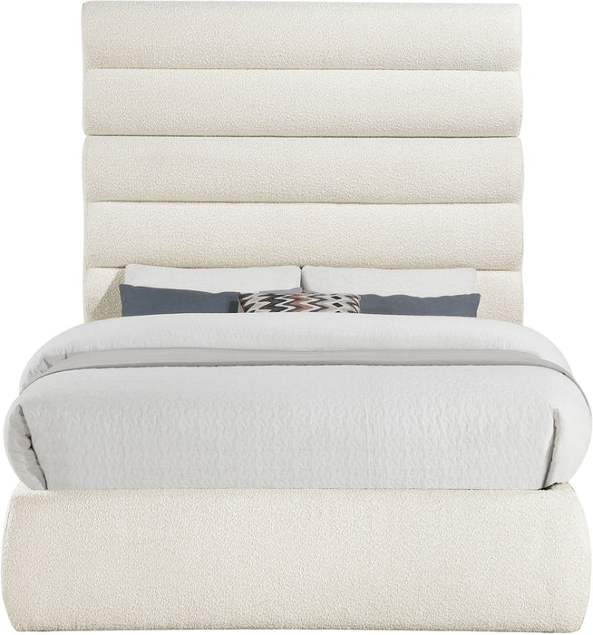 Adam - Boucle Fabric Bed With 70.5" Headboard - Simple Home Plus