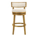 Noely - Modern Farmhouse Swivel Wood Bar Height Kitchen Bar Stool - Simple Home Plus