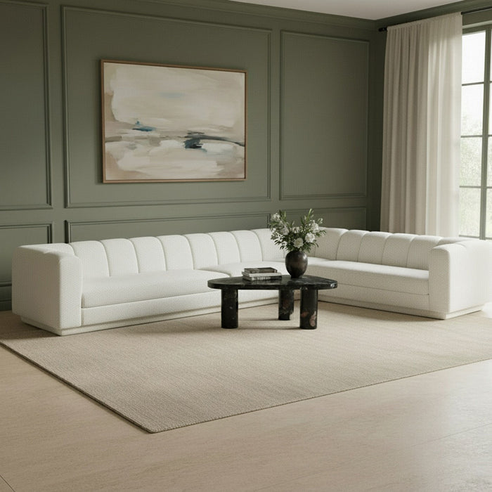 Modari - Sectional - Cream - Simple Home Plus