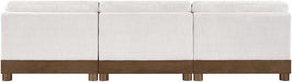 Turin - Chenille Fabric Upholstered Modular Sectional - Cream - Simple Home Plus