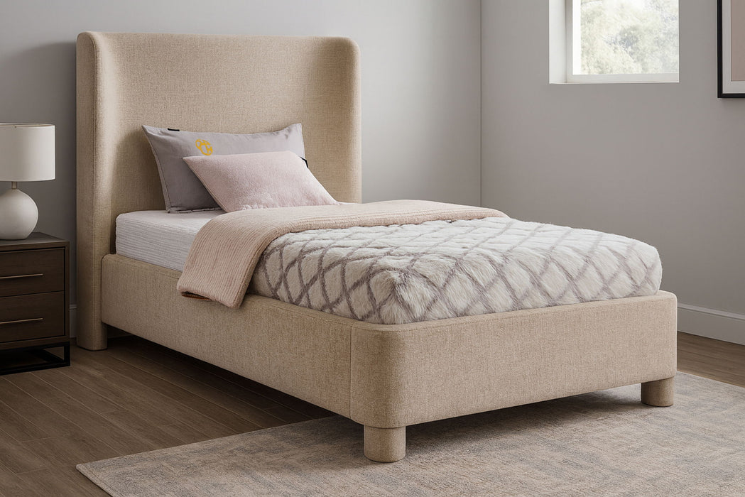 Penny - Chenille Fabric Bed - Simple Home Plus