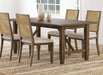 Matisse - Rectangular Wood Dining Table - Dark Brown - Simple Home Plus