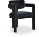 Sacha - Velvet Dining Chair With Black Base (Set of 2) - Simple Home Plus