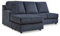 Albar Place - Laf Sofa Chaise - Cobalt - Simple Home Plus
