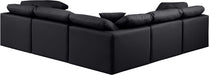 Indulge - Faux Leather 5 Piece Modular Corner Sectional - Simple Home Plus
