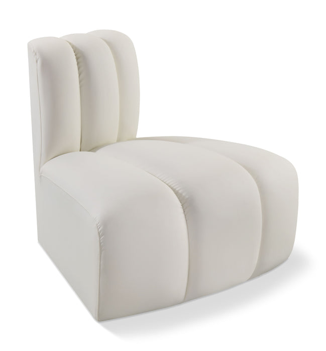 Arc - Faux Leather Reverse Corner Chair - Simple Home Plus