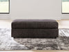 Lentiz - Oversized Accent Ottoman - Onyx - Simple Home Plus