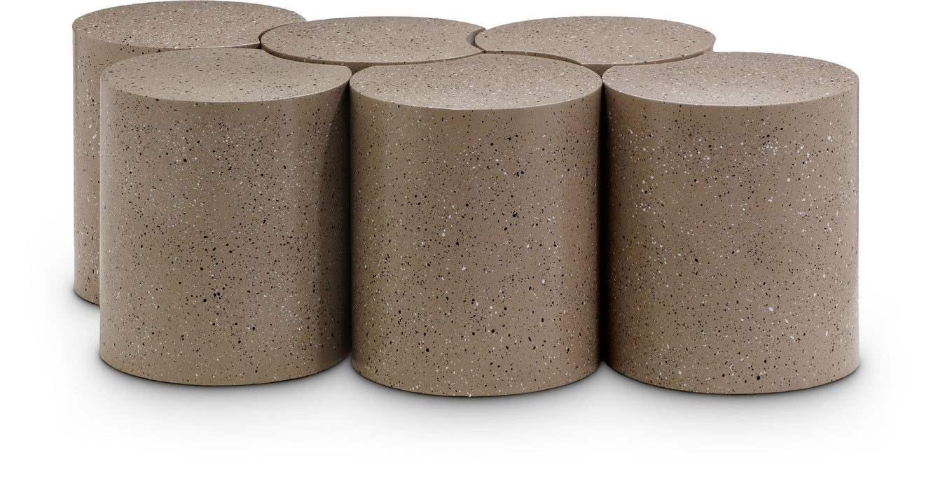 Dimple - 6 Piece Modular Coffee Table - Terazzo Finish - Simple Home Plus