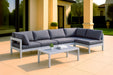 Nizuc - Outdoor Patio 5 Piece Modular Sectional With White Frame - Simple Home Plus