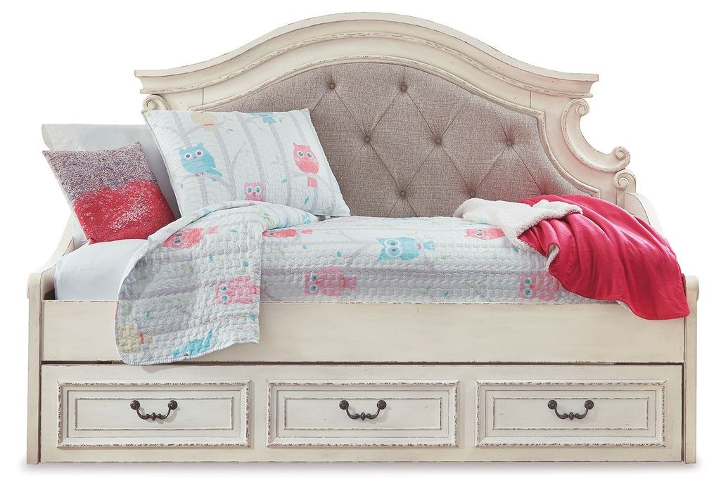 Realyn - Twin Day Bed - Chipped White - Simple Home Plus