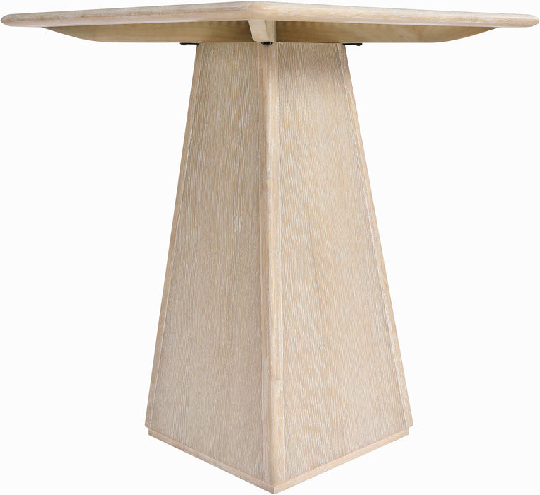 Atrium - Glass Top And Wood Base Dining Table - Simple Home Plus
