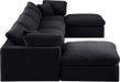 Comfy - 6 Piece Velvet Modular Double Chaise Sectional - Simple Home Plus