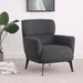 Andrea - Upholstered Crecent Arm Accent Chair - Simple Home Plus