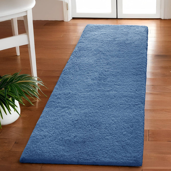 Marshmallow - 20" x 24" Bath Rug - Navy - Simple Home Plus