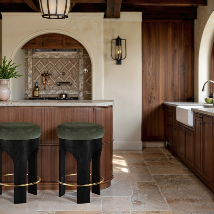 Bocceli - Counter Stool - Black Base - Simple Home Plus