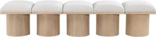 Pavilion - 5 Piece Modular Bench With Natural Base - Simple Home Plus
