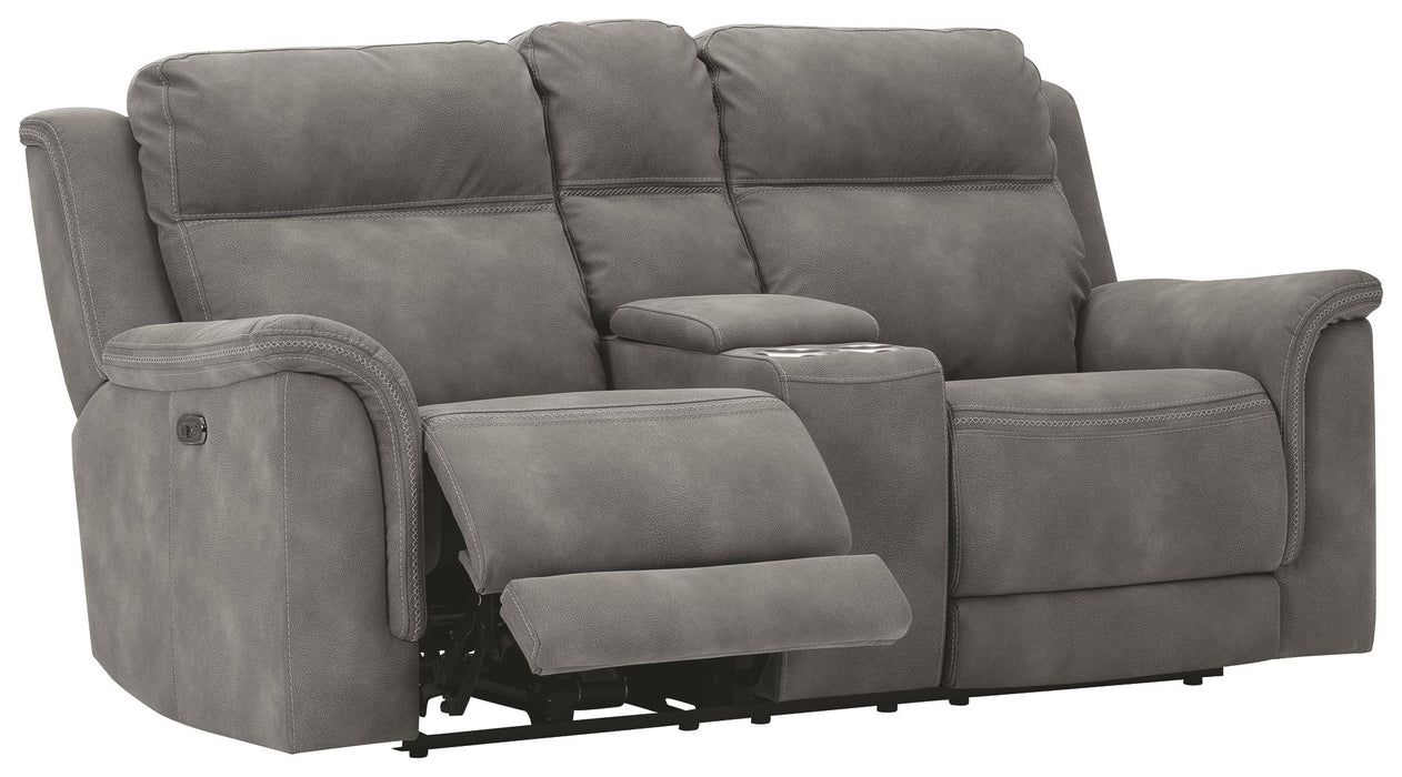 Next-Gen Durapella - Reclining Power Loveseat With Console - Simple Home Plus