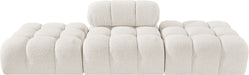 Ames - 3 Piece Boucle Upholstered Modular Sofa With 2 Backless Seats - Simple Home Plus