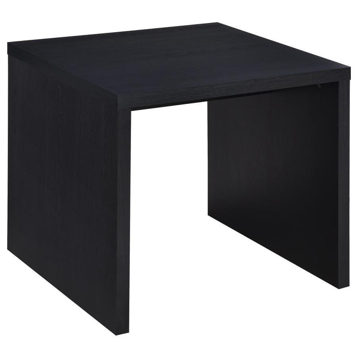 Knapp - Engineered Wood Square Side End Table - Black - Simple Home Plus