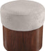 Nimes - Ottoman / Stool With Brown Base - Simple Home Plus