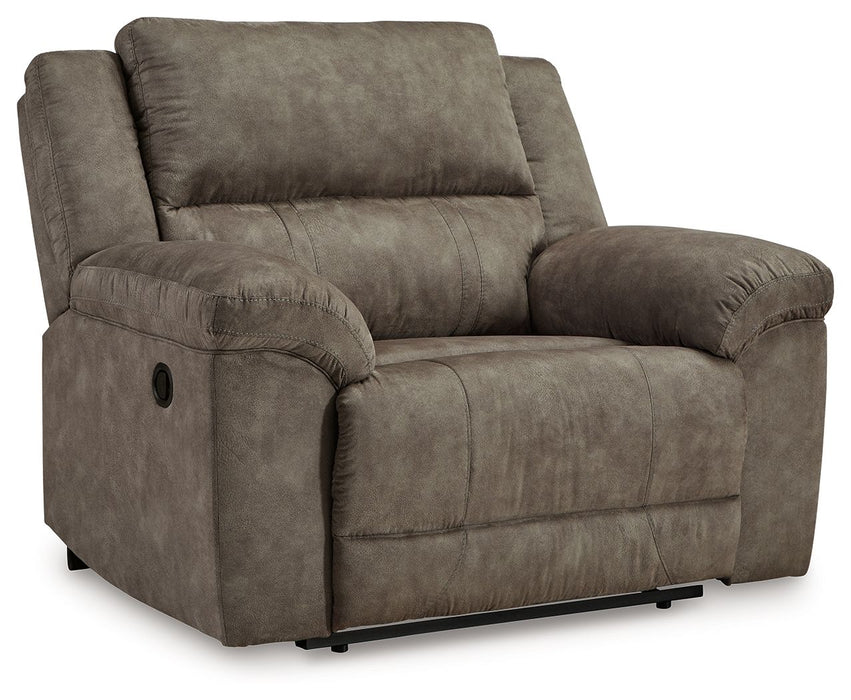 Laresview - Fossil - Zero Wall Wide Seat Recliner - Simple Home Plus