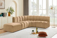 Arc - Velvet 5 Piece Corner Modular Sofa - Simple Home Plus
