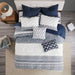 Camila - Quilted Euro Sham - Navy - Simple Home Plus