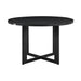 Cayman - Outdoor Patio Round Dining Table - Black - Simple Home Plus