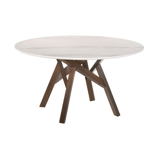 Venus - Round Mid-Century Modern Dining Table - Simple Home Plus