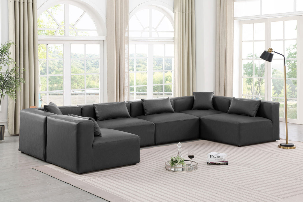 Cube - 6 Piece Modular Armless Sectional - Simple Home Plus