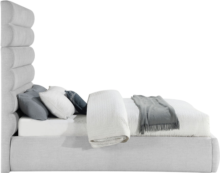Adam - Linen Fabric Bed With 70.5" Headboard - Simple Home Plus