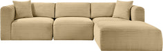 Shaggy - 4 Piece Modular Sectional - Simple Home Plus