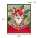 Pet Portrait - Bohemian Cat In Forest Framed Canvas Wall Art - Multi - Simple Home Plus