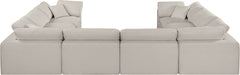 Comfy - 8 Piece Linen Modular Sectional - Simple Home Plus