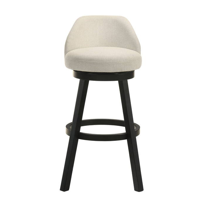 Erika - Modern Transitional Swivel Wood Bar Height Kitchen Bar Stool - Simple Home Plus